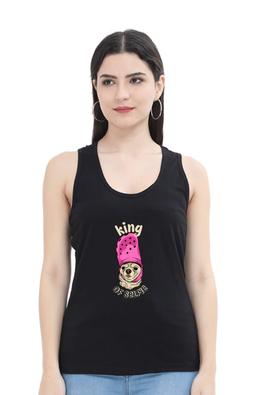 Women Funny & Queen SVG Tank Top -  Selfie