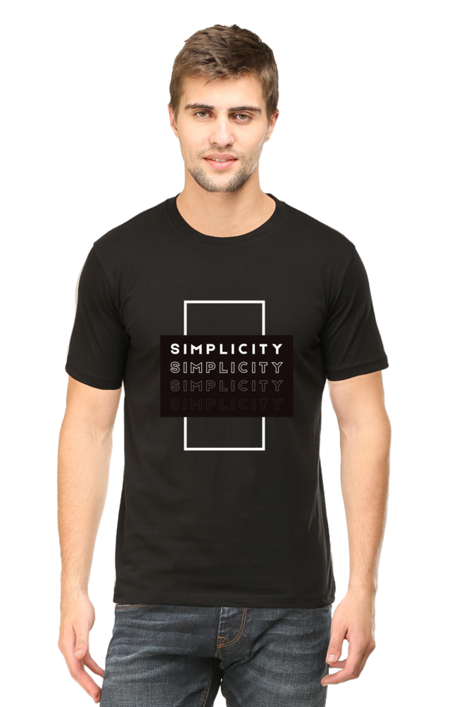 Minimalistic Unisex Cotton Round Neck T-shirt