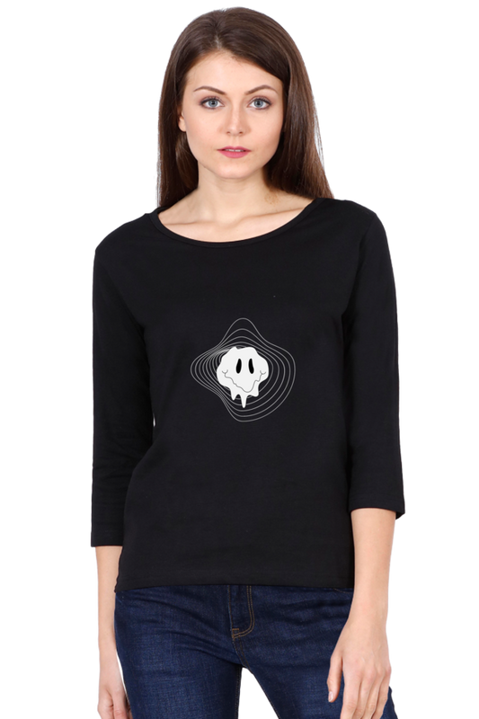 Women’s Full Sleeve T-Shirt - Irregular Face