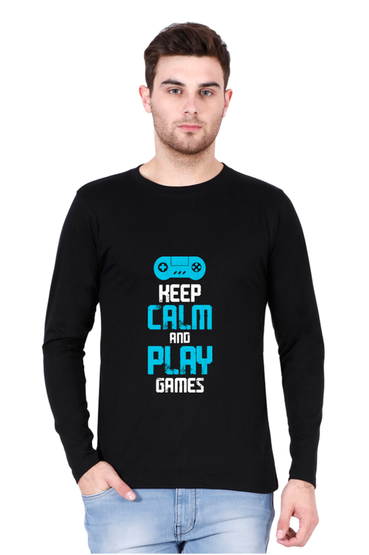 Men’s  Gamer Full Sleeve - T Shirt - Calm