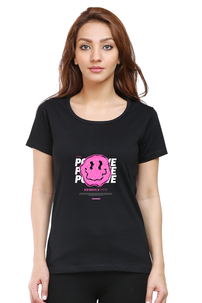 Women’s Round Neck Stones T-Shirts - Positive