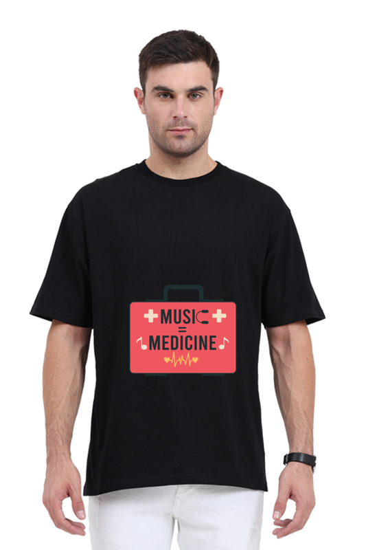 Men Oversized Classic T Shirt - Medicine