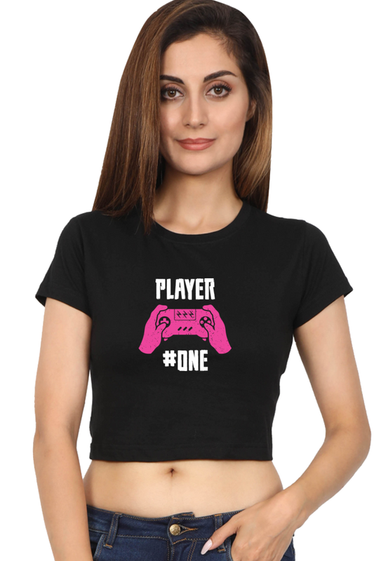Women Gamer Crop Top - Player