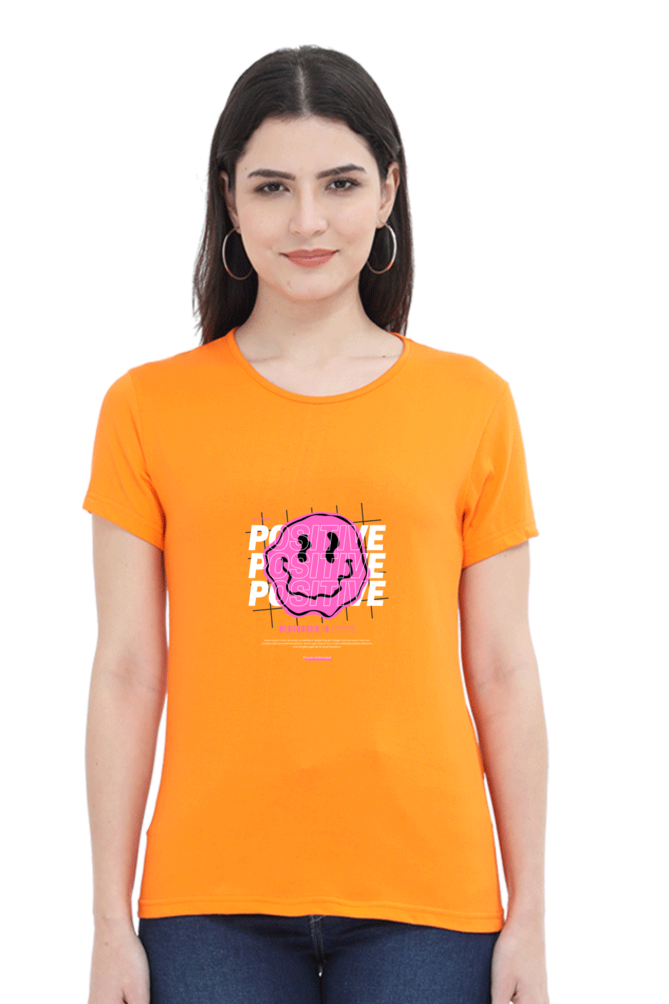 Women’s Round Neck Stones T-Shirts - Positive