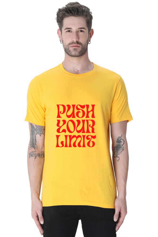 Motivational Unisex Cotton Round Neck T-shirt