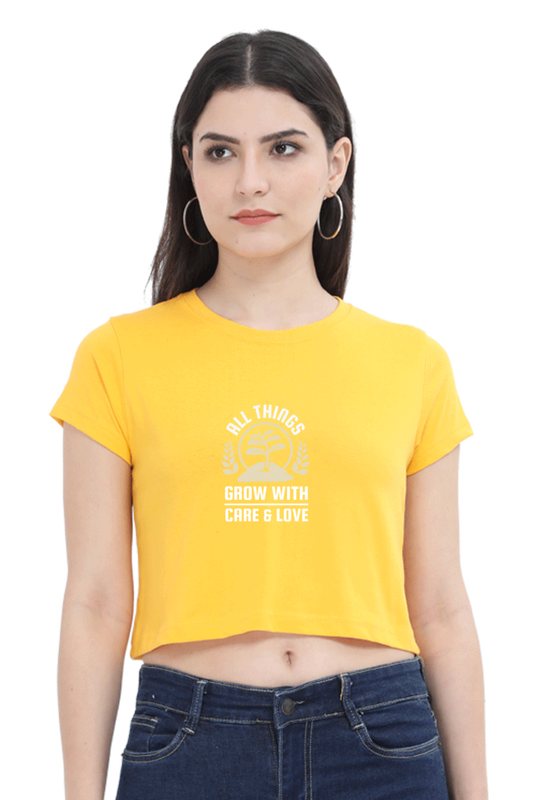 Women Gardening Crop Top - care & love