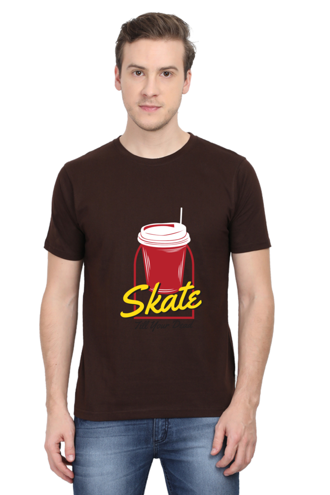 Skateboard Unisex Cotton Round Neck T-shirt - Skate