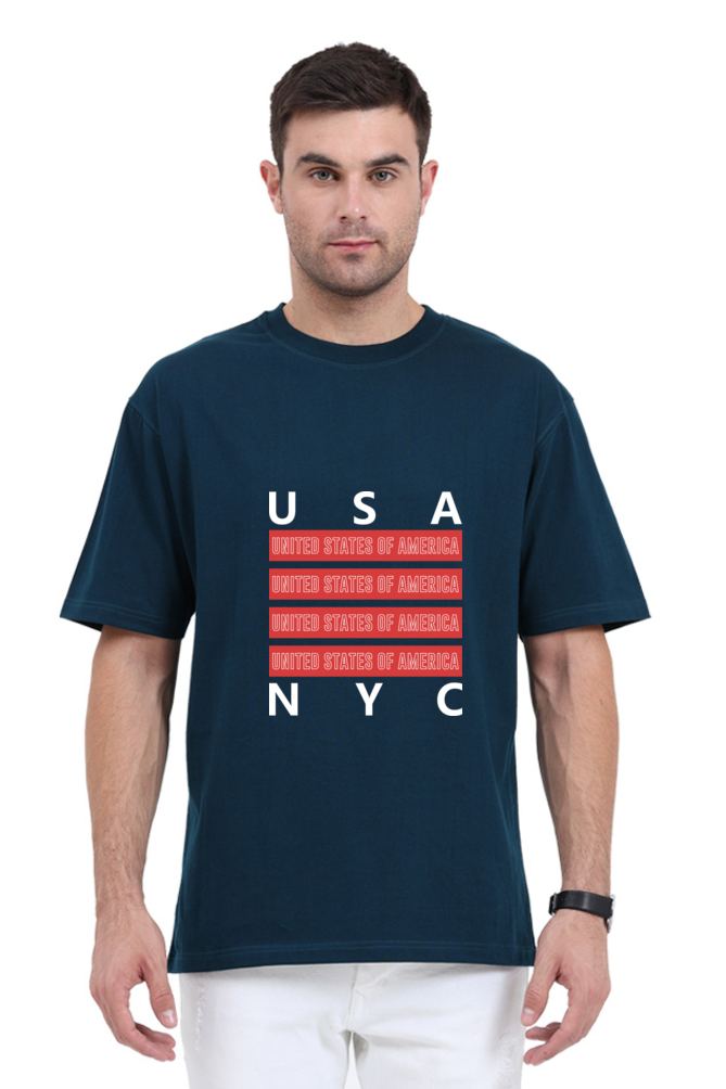 Urban Unisex Cotton Round Neck T-shirt - NYC