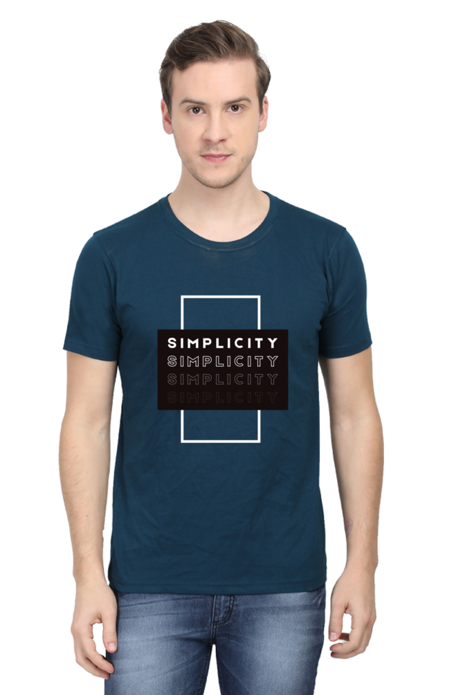 Minimalistic Unisex Cotton Round Neck T-shirt