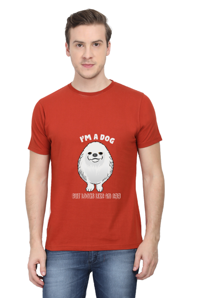 Men's Funny & Queen SVG Round Neck T-Shirt - dog