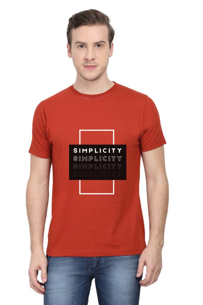 Minimalistic Unisex Cotton Round Neck T-shirt