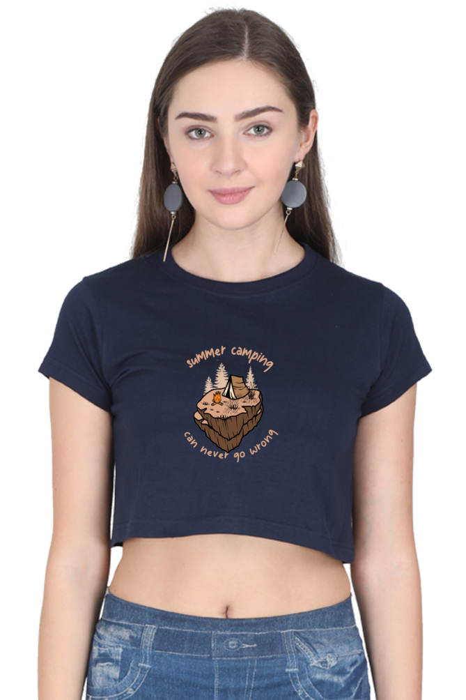 Women Adventure Crop Top - summer camp