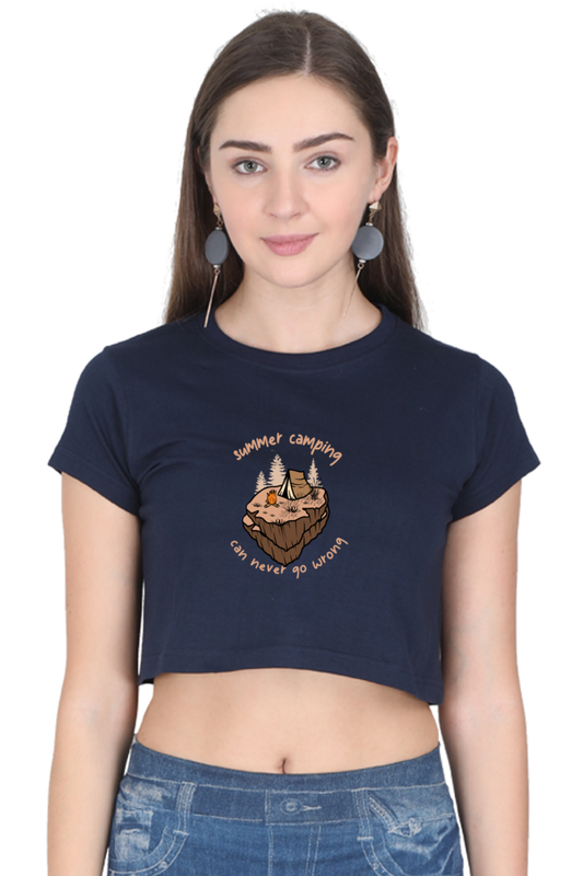 Women Adventure Crop Top - summer camp