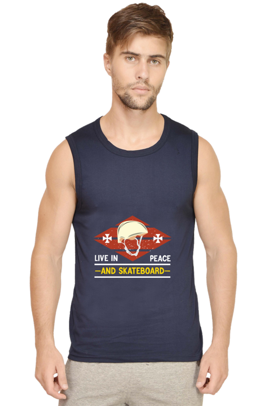 Men’s Skateboard Gym Vest - Peace