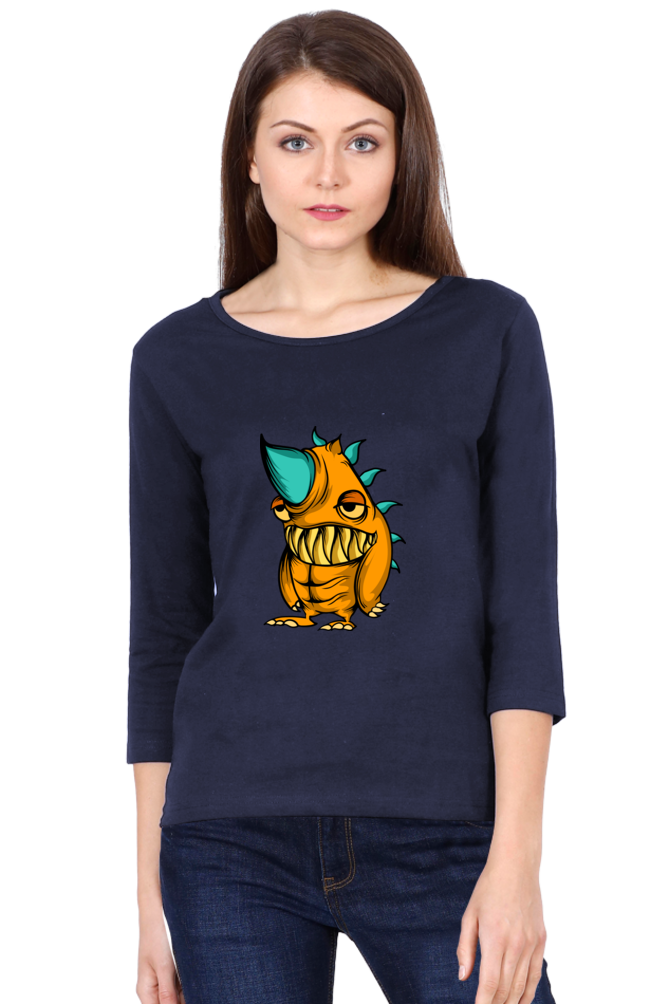 Women’s Full Sleeves Animal's & Monster's  T-Shirts - lazy rino