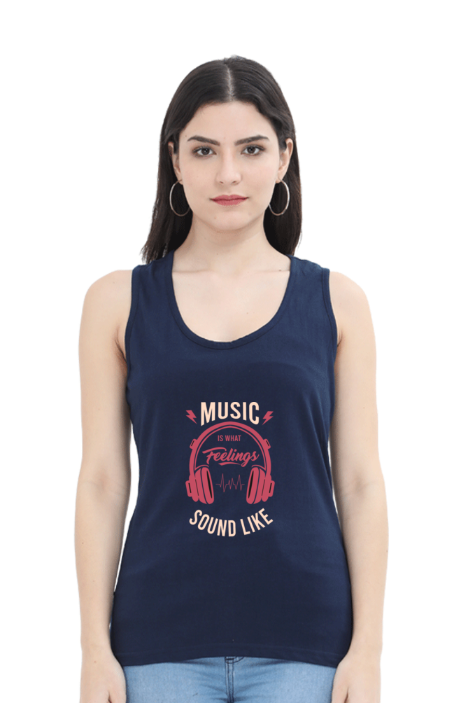 Women Music Tank Top - Feelings