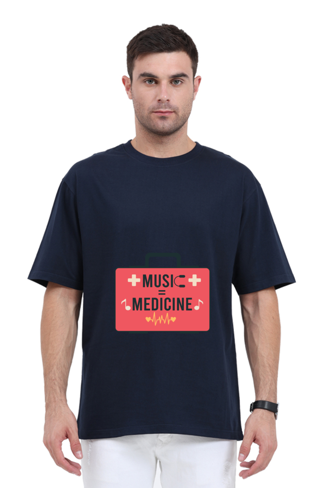 Men Oversized Classic T Shirt - Medicine