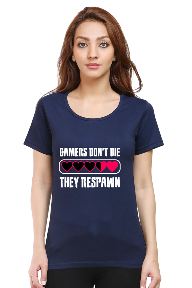 Women’s Round Neck Printed Gamer T-Shirts -  Respawn