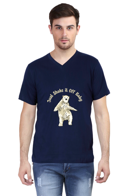 Men's Funny & Queen SVG V Neck T-Shirt - shake it