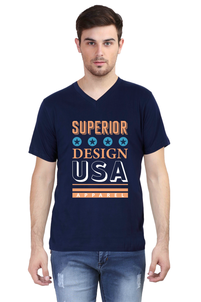 Men's V Neck T-Shirt - Superior
