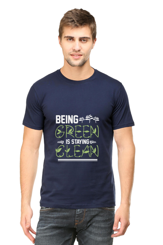 Men's Gardening Cotton Round Neck T-Shirt - clean