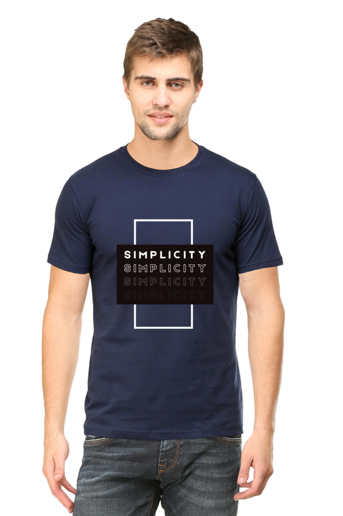 Minimalistic Unisex Cotton Round Neck T-shirt