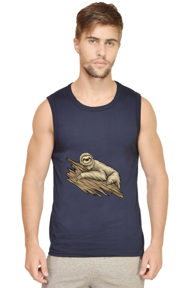 Men’s Sloth Gym Vest - just chill