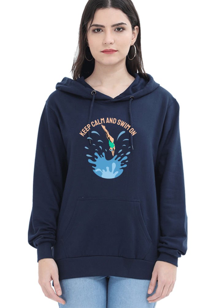 Women's Swimming Sweatshirts Hoodie - Swim On