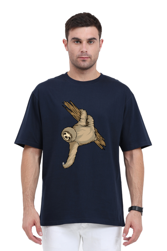 Men Sloth Oversized Classic T Shirt  - filmy