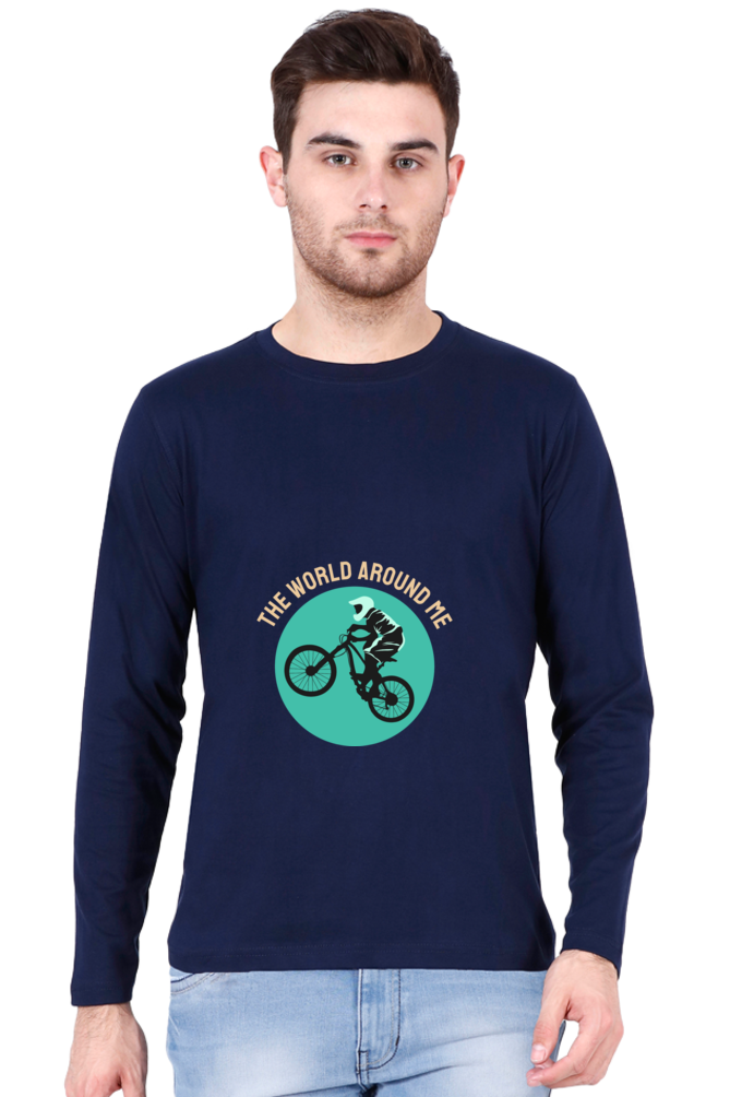 Men's BMX Full sleeve T-Shirt - world