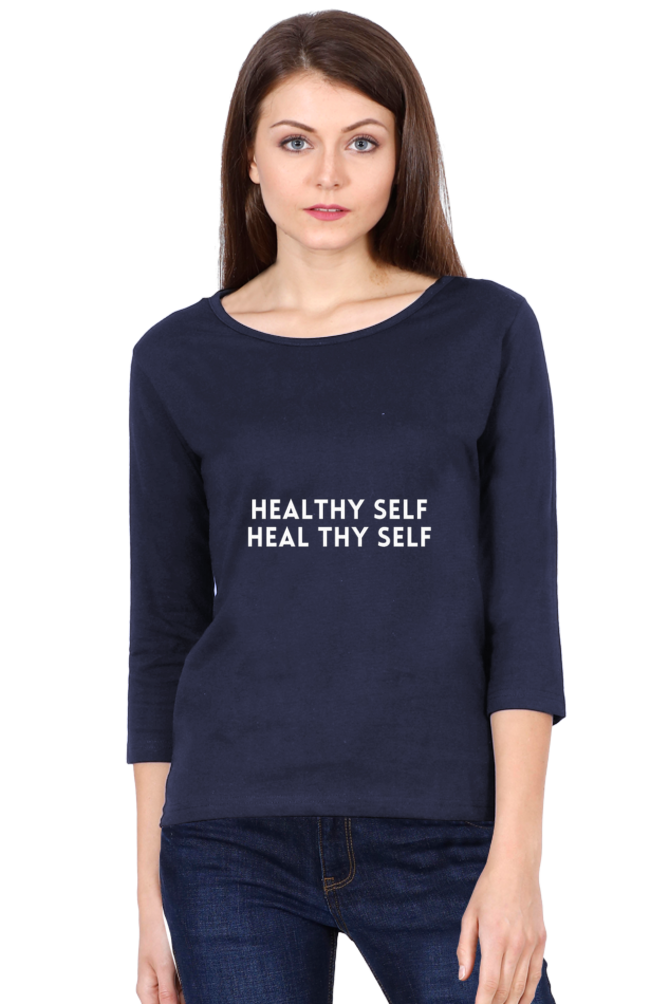 Women’s Full Sleeves Minimalistic T-Shirts - Self
