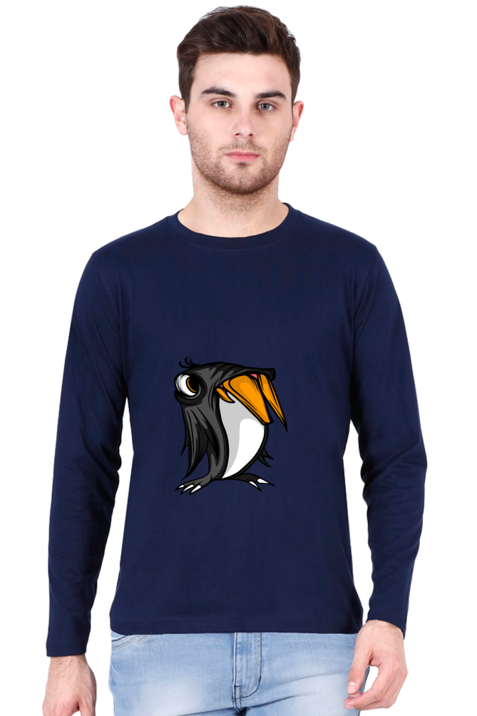 Men’s  Animal's & Monster's Full Sleeve - T Shirt - monster penguin