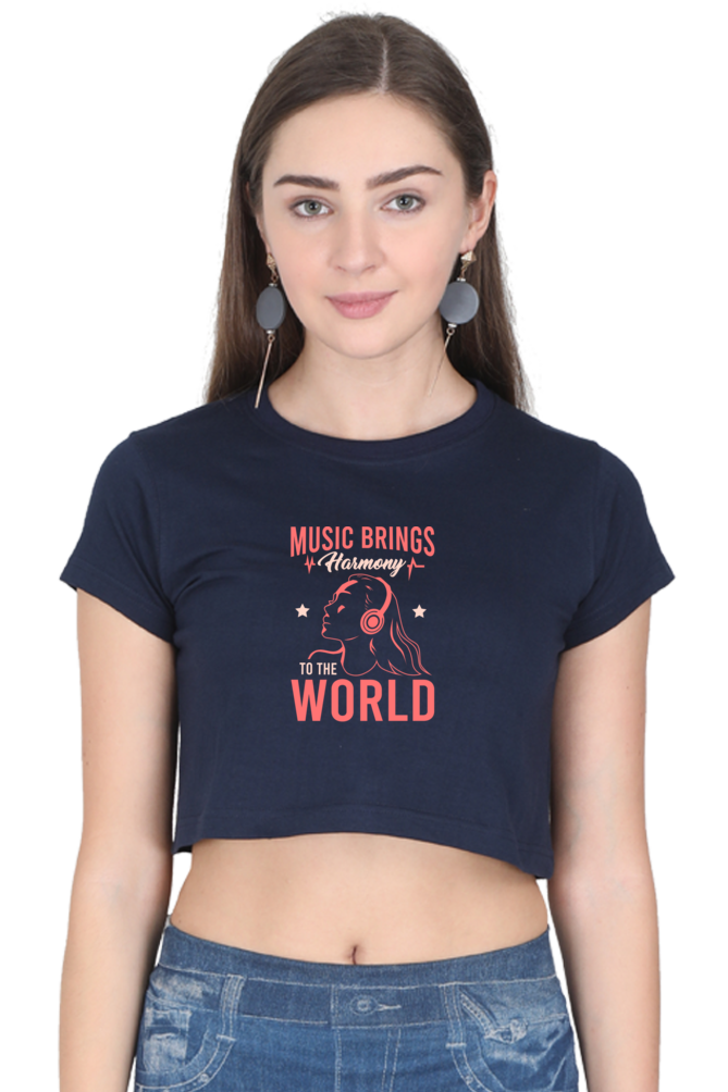 Women's Music Crop Top - Harmony