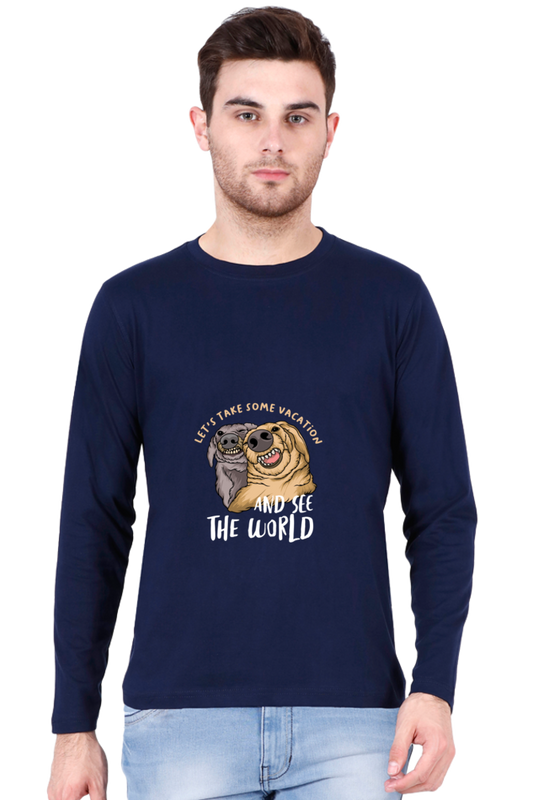 Men’s  Funny & Queen SVG Full Sleeve - T Shirt - vacation