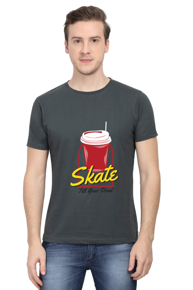 Skateboard Unisex Cotton Round Neck T-shirt - Skate