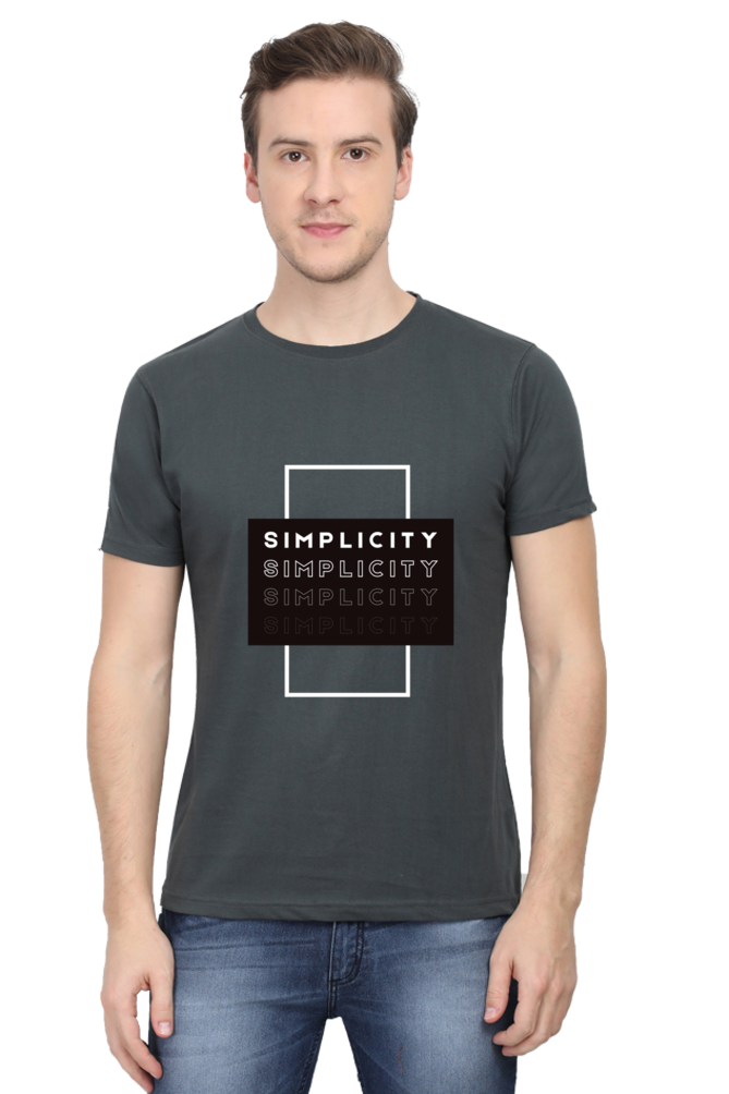 Minimalistic Unisex Cotton Round Neck T-shirt