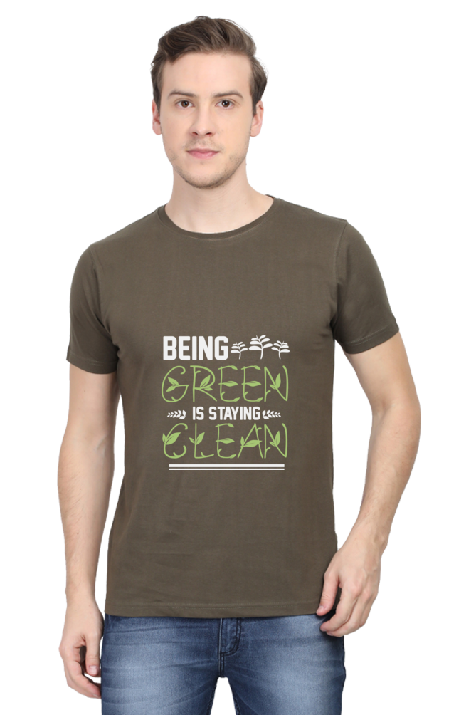 Men's Gardening Cotton Round Neck T-Shirt - clean