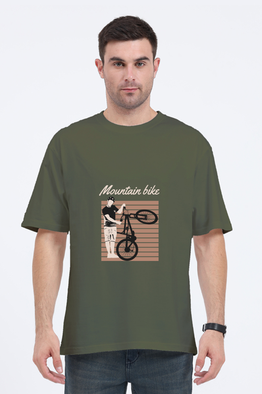 Men Rider Oversized Classic T Shirt  - mountain
