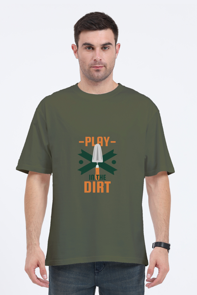 Men Gardening Oversized Classic T Shirt  -  dirt