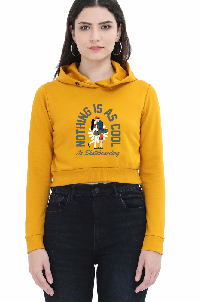 Women Skateboard Crop Hoodies - Cool