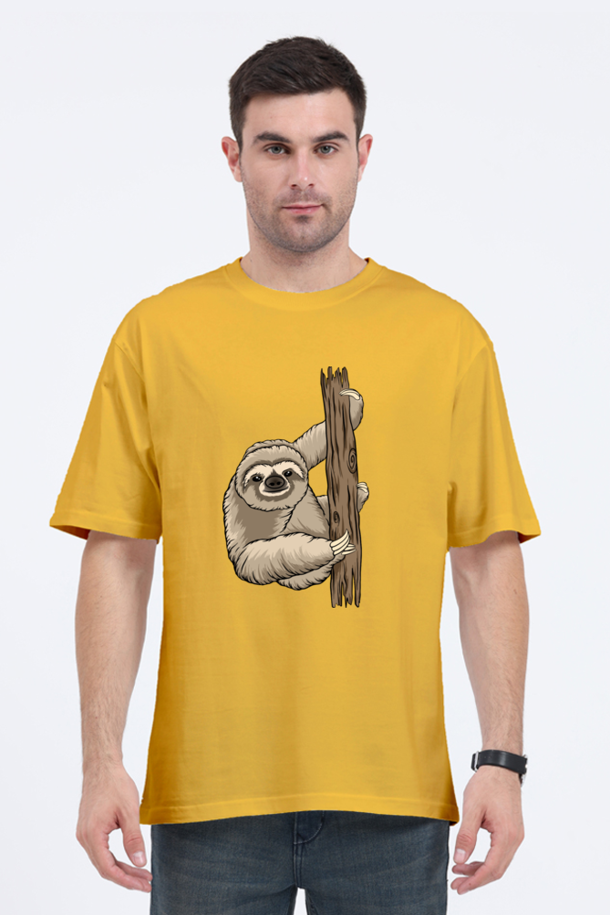 Men Sloth Oversized Classic T Shirt  - grandpaa sloth