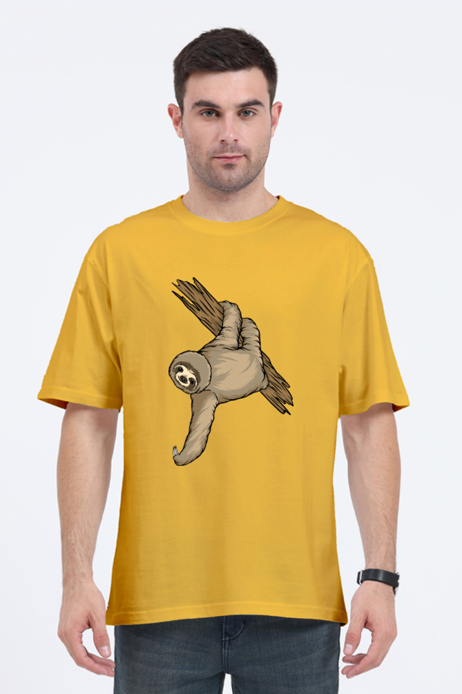 Men Sloth Oversized Classic T Shirt  - filmy