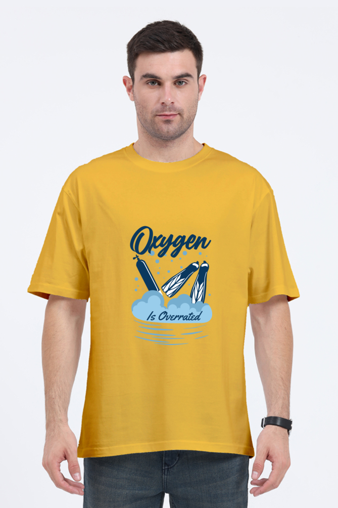 Men Swimming Oversized Classic T Shirt  - Overrated