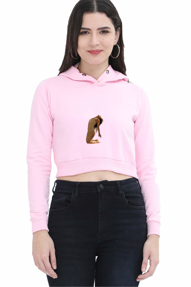 Women Dance Crop Hoodies - water dance