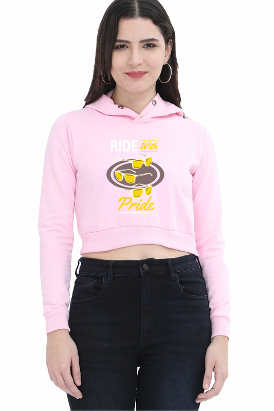 Women Skateboard Crop Hoodies - Pride