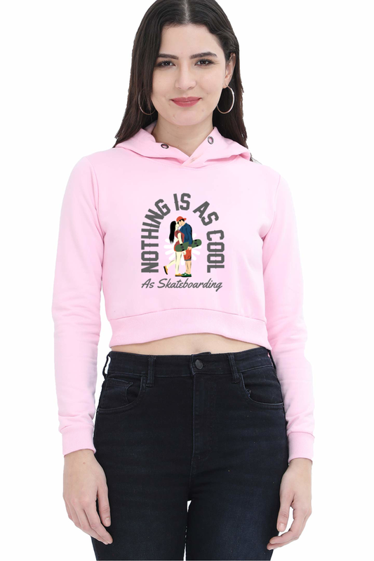 Women Skateboard Crop Hoodies - Cool