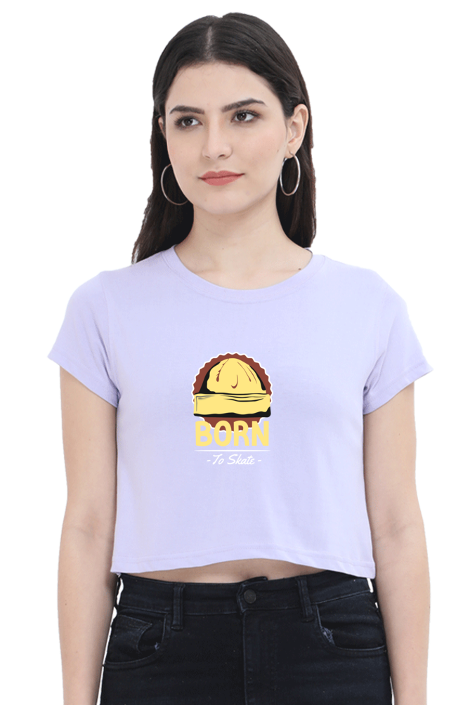 Women Skateboard Crop Top - Born