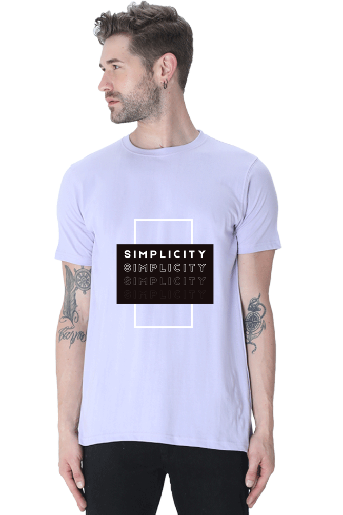 Minimalistic Unisex Cotton Round Neck T-shirt