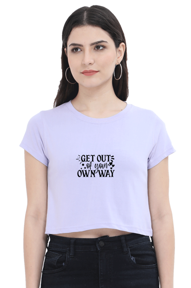 Women Motivational Crop Top - Own Way