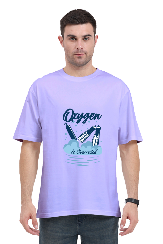 Men Swimming Oversized Classic T Shirt  - Overrated